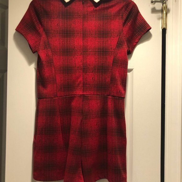 AQUA brand plaid romper - Picture 2 of 3